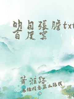 明目张胆txt百度云