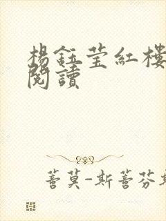 杨钰莹红楼全文阅读