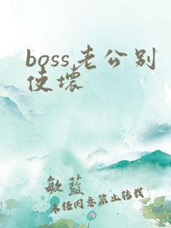 boss老公别使坏