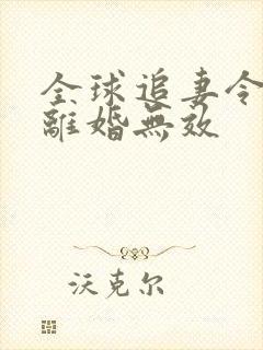 全球追妻令老婆离婚无效