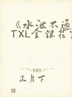 《水泄不通》 TXL金银花露