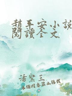 赵平安小说免费阅读全文