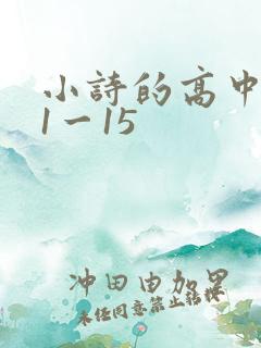 小诗的高中日记1一15