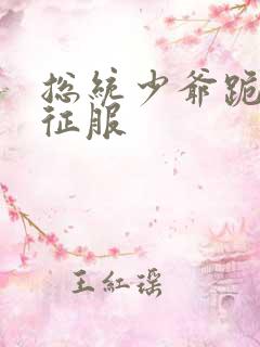 总统少爷跪地唱征服