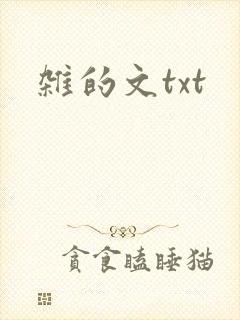 杂的文txt