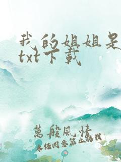 我的姐姐是美女txt下载