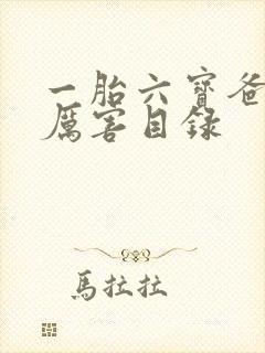 一胎六宝爸比好厉害目录