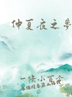 仲夏夜之梦小说