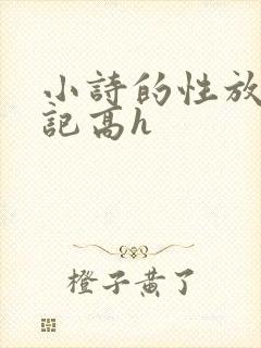 小诗的性放荡日记高h