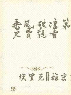 乘风破浪第五季免费观看