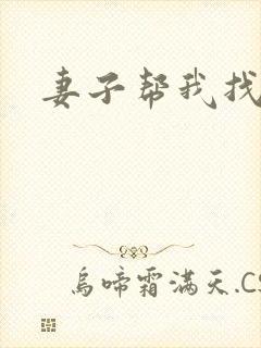 妻子帮我找老婆