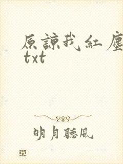原谅我红尘颠倒 txt