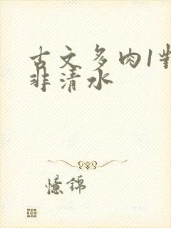 古文多肉1对n非清水