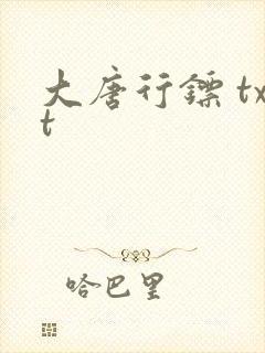 大唐行镖 txt