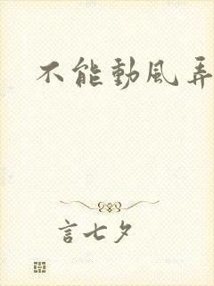 不能动风弄
