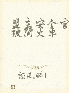 盟主安全官泰国被开火车