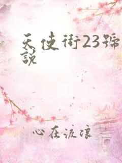 天使街23号小说