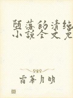 堕落的清纯校花小说全文免费