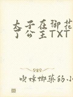 太子在御花园要了公主TXT