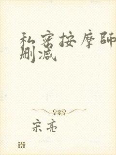 私密按摩师 未删减