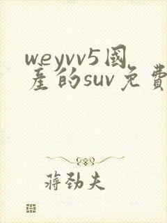 weyvv5国产的suv免费