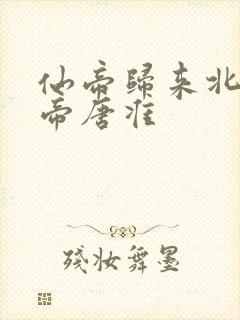 仙帝归来北斗仙帝唐准