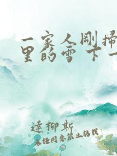 一家人刚扫完院里的雪 下一秒白干