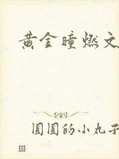 黄金瞳燃文