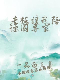 老板让我陪两个德国专家