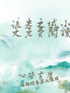 流光之城小说全文免费阅读