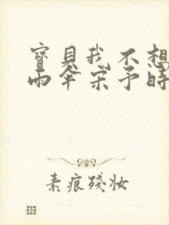 宝贝我不想带小雨伞宋予时