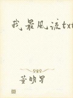 我最风流txt