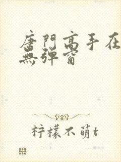 唐门高手在异世无弹窗