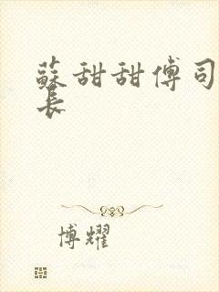 苏甜甜傅司衍机长