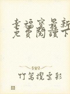 幸福宝最新章节免费阅读下载小说