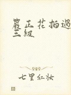 严正花拍过什么三级