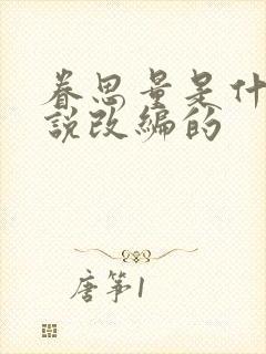 眷思量是什么小说改编的