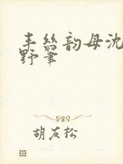 丰丝韵母沈蓉书野笔