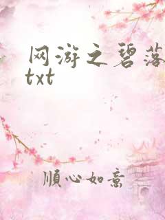 网游之碧落黄泉txt