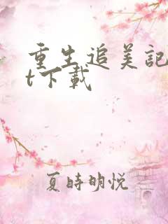 重生追美记txt下载