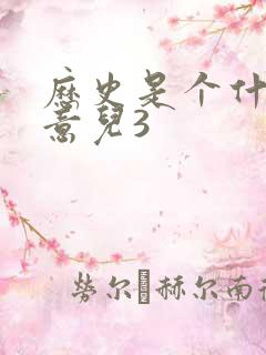 历史是个什么玩意儿3