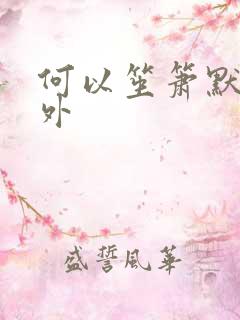 何以笙箫默新番外