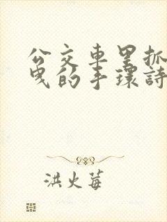 公交车里抓着摇曳的手环诗情