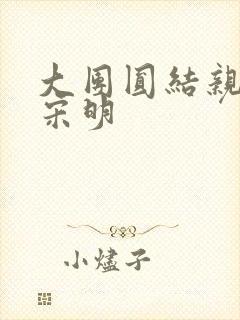 大团圆结亲情会宋明