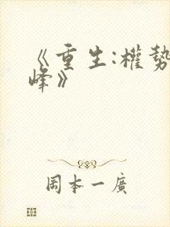 《重生:权势巅峰》