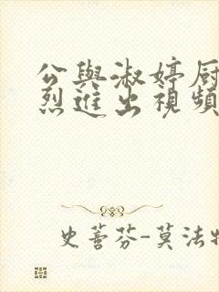 公与淑婷厨房猛烈进出视频