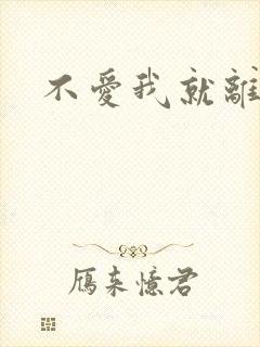 不爱我就离开我