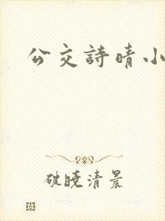 公交诗晴小说