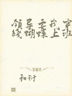 领导要我穿着无线蝴蝶上班