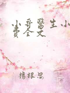 小哥医生小说免费全文